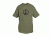 Fox Outdoor Themed One-Sided Imprinted T-Shirts, Peace Sign / Olive Drab, Large, 64-5415 L