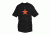 Fox Outdoor Themed One-Sided Imprinted T-Shirts, Red Star / Black, Small, 64-5461 S