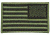 Fox Outdoor USA Flag Patch, Foliage Green - Right Face 099598848774
