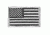 Fox Outdoor USA Flag Patch, Silver Grey/Black - Left Face, 84P-889