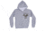 Fox Outdoor Zip Front Hooded Sweatshirt, Army Eagle - Grey, Large, 64-8450 L