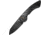 Fox Radius Lock Folding Knife, 3 black finish Bohler M390 stainless blade, Black and silver titanium handle, 01FX864