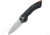 Fox Radius Lock Folding Knife, Black, Black G10 handle, 01FX866