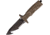 Fox Supersum Rescue Knife, 5.25 black finish partially serrated Bohler N690 , Desert tan Forprene handle, 02FX171102
