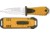 Fox Tekno Sub Fixed Blade Knife, 4in, Serrated, Yellow Rubber Handle FOX64611