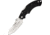 Fox USA Forza Folding Knife,4.625in closed,Stainless Sheepsfoot Blade,Textured Black Frn Handle FOXFRZSPBK