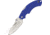 Fox USA Forza Folding Knife,4.625in closed,Stainless Sheepsfoot Blade,Textured Blue Frn Handle FOXFRZSPBL