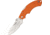 Fox USA Forza Folding Knife,4.625in closed,Stainless Sheepsfoot Blade,Textured Orange Frn Handle FOXFRZSPOR