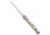 Frank Beltrame 11 Brazilian Horn Italian Stiletto Automatic Folding Knife, 5.00in, Stainless Steel, Kriss Blade, Horn, Tan/Black Handle, Tan/Black/Steel, 11.00 inch, BHQ-117627