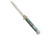 Frank Beltrame 11 Italian Stiletto Automatic Folding Knife, 4.875in, Stainless Steel, Bayonet Blade, Abalone, Blue Handle, Blue/Gold, 10.75 inch, BHQ-82054