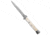 Frank Beltrame 11 Italian Stiletto Bayonet Swinguard Automatic Folding Knife, 5.00in, Stainless Steel, Bayonet Blade, Gemstone, White Handle, White/Gray, 11.00 inch, BHQ-182790