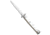 Frank Beltrame 11 Italian Stiletto Swinguard Dagger Automatic Folding Knife, 5.00in, Stainless Steel, Dagger Blade, Acrylic, White Handle, Pearlex, White/Gray, 11.00 inch, BHQ-95088
