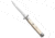Frank Beltrame 11 Italian Stiletto Swinguard Dagger Automatic Folding Knife, 5.00in, Stainless Steel, Dagger Blade, Acrylic, White Handle, Sim Ivory, White/Gray, 11.00 inch, BHQ-95092