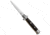 Frank Beltrame 9 Italian Stiletto Dagger Automatic Folding Knife, 4.00in, Stainless Steel, Dagger Blade, Ebony, Black Handle, Black/Gray, 8.75 inch, BHQ-85141