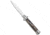 Frank Beltrame 9 Italian Stiletto Automatic Folding Knife, 4.00in, Stainless Steel, Spear Point Blade, Dark Horn, Black Handle, Black/Steel, 9.00 inch, BHQ-74380