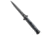 Frank Beltrame 9 Italian Stiletto Automatic Folding Knife, 4.00in, Stainless Steel, Bayonet Blade, Carbon Fiber, Black Handle, Dagger, Black/Black, 9.00 inch, BHQ-50930