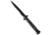 Frank Beltrame 9 Italian Stiletto Automatic Folding Knife, 4.00in, Stainless Steel, Spear Point Blade, Acrylic, Black/White Handle, Black/White/Black, 9.00 inch, BHQ-50928