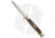 Frank Beltrame 11 Italian Stiletto Swinguard Gold Plated Automatic Folding Knife, 5.00in, Stainless Steel, Bayonet Blade, Horn, Brown Handle, Brown/Gold, 11.00 inch, BHQ-51920