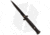 Frank Beltrame 9 Italian Stiletto Automatic Folding Knife, 4.00in, Stainless Steel, Bayonet Blade, Aluminum, Black Handle, Black/Black, 9.00 inch, BHQ-50920