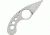 Fred Perrin La Griffe Fixed Blade Knife, 1.625in, Drop Point, Drilled Hole Design Handle FRDG