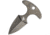 Fred Perrin Mini Push Dagger Knives - Push Dagger, 3.13in Overall, 1.5in Black Stonewash Double Edge Dagger Blade, One Piece SS Construction, Black Kydex Neck Sheath, Black, FPPUSHB