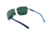 Maui Jim Freight Trains Sunglasses w/ Silver w/ Blue Tips Frame and Neutral Grey Lenses - 326-17, Back View