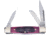 Frost Baby Diamond Back Folding Knife, Red, Red jigged bone handle, 14-632DRWJ