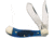 Frost Baby Saddlehorn Folding Knife, blue, Blue pick bone handle, 14-972BLPB
