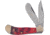 Frost Baby Saddlehorn Folding Knife, Dark red, Dark red jigged bone handle, 14-972DRWJ