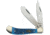 Frost Blackhills Saddlehorn Folding Knife,Stainless Steel,Clip and Spey,Dakota Blue,Pick Bone Handle FBKH111DBL
