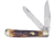 Frost Blue Tick Trapper Winter Folding Knife, 4.25in Closed, Mirror Stainless Clip/Spey Blades, Winter Aged Bone Handle, BKH-108WABS