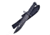 Frost Bowie ABS Titanium Knife, 7 gray titanium coated sawback stainless blade, Black textured ABS handle, HK1649