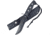 Frost Bowie Black Rubber w/Sheath Knife, 7 black finish stainless clip point blade, Black rubber handle, TX-0066B/B