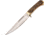 Frost Bowie Copper Guard Knife, 7 satin finish stainless clip point blade, Stag bone resin handle, SHP-137SBR