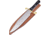 Frost Bowie Knife, Joseph Rodgers &amp; Sons, 9.75 satin finish stainless blade, Buffalo horn handle, JRS-005BH
