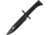 Frost Bowie Knife Tac Xtreme 13.5in overall, 8 black finish sawback 3Cr13 stainless clip point, Black rubberized ABS handle, TX-41B
