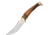 Frost Bowie Torched Deer Stag Fixed Blade Knife, 3.5in, 440C Steel, Torched Deer Stag Handle FWT926TDS