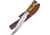 Frost Bowie Yellow Bone w/Sheath Knife, 7 satin finish stainless blade, Yellow bone handle, CW-609YB