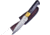 Frost Chipaway Sierra Madre Bowie Hn Fixed Blade Knife, 3.5in, Stainless Steel, Standard Edge, Satin, Buffalo Horn Handle FCW352BH