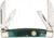 Frost Congress Green Jigged Bone Folding Knife,Green,Jigged Bone Handle F146682GJB
