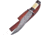 Frost Damascus Bowie Knife, 8.5 Damascus steel clip point blade, White smooth bone and walnut handle, VFD-20WW/SB