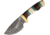 Frost Fireblaze Skinner Knife, 9.5in Overall, 4.5in, Damascus Steel Blade, Wood/Bone Handle, Leather Sheath, CSW-003DSBWW