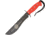 Frost Firefighter Skinner Fixed Blade Knife, 10in, Red, Rubber Handle FQS580FF