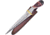 Frost Fixed Blade Bone Wood Fixed Blade Knife, 7.75in, Stainless Steel, Standard Edge, Satin, Bone and Wood Handle FCW1512BRN