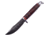 Frost Fixed Blade Stacked Leather Knife, 7.5in Overall, 3.75in Damascus Steel Clip Point Blade, Stacked Leather Handle, Leather Sheath, WT-1028D