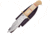 Frost White Smooth Bone Fixed Blade Knife, 10.5in Overall, 6in, Satin Clip Point Blade, White Smooth Bone Handle, Leather Sheath, CW-677WSB