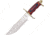 Frost Galaxy Bowie Fixed Blade Knife, 15in Overall, 9.5in Satin SS Clip Point Blade, Frostwood Handle, Brass Guard And Pommel, Glass Breaker, Black Nylon Belt Sheath, 16-942