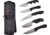 Frost Hunting Knife Set, Satin Finish 3Cr13 Stainless Hunter/Skinner Blade, Black Pakkawood Handle, Nylon Sheath, OC-01BPW