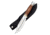 Frost Iron Horse Pakkawood Bowie Fixed Blade Knife, 10.25in Overall, 5.5in Satin SS Clip Point Blade, Brown Pakkawood Handle, Brass Guard And SS Pommel, Black Nylon Belt Sheath, brown, 16-718BW