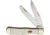 Frost Iron Horse Trapper Folding Knife,Clip and Spey,White,Smooth Bone Handle FIH108WSB